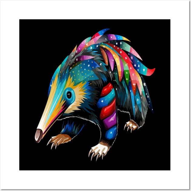 Patriotic Anteater Wall Art by JH Mart